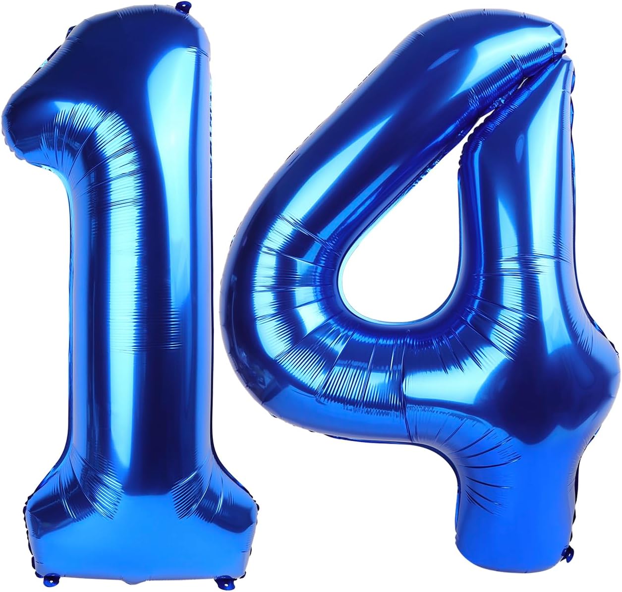Number 14 Balloon - 40 Inch Navy Blue Birthday Decoration for 14th Year Celebration