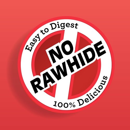 DreamBone Twist Sticks - Rawhide-Free Dog Chews Made with Real Vegetables & Chicken | 50 Count