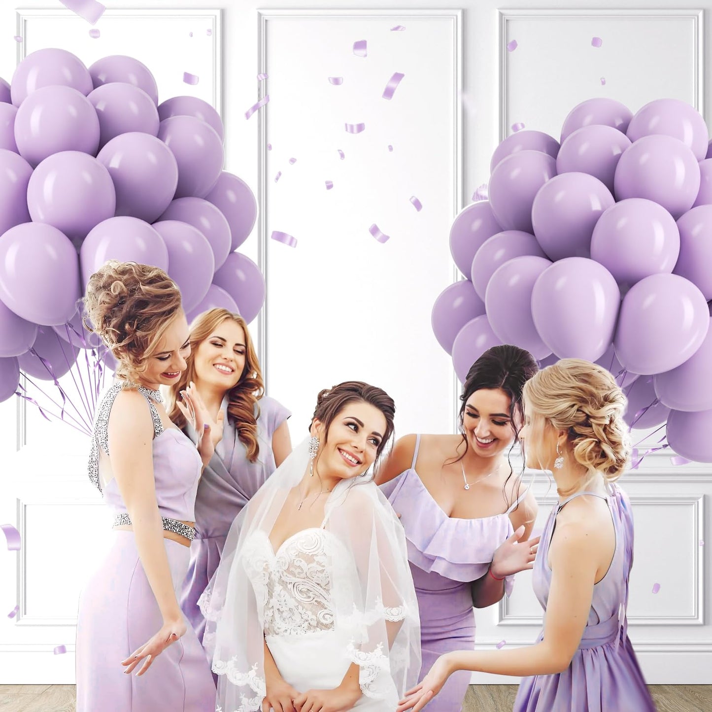 Light Purple Balloons 12 inch, Pastel Purple Latex Balloons 50pcs Party Balloon for Wedding Baby Shower Gender Reveal Birthday Party Decorations