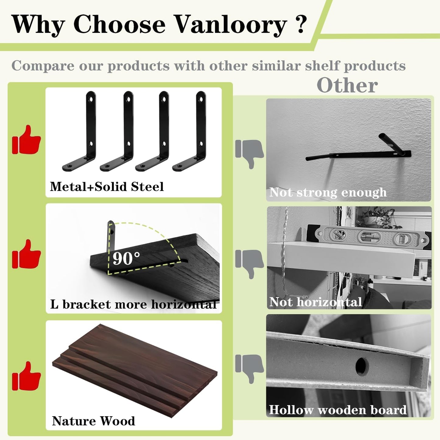 Skiennix Floating Shelves - Wall Mounted Bathroom Organizer with Storage Basket & Towel Rack | Dark Brown, Set of 4, 16 in