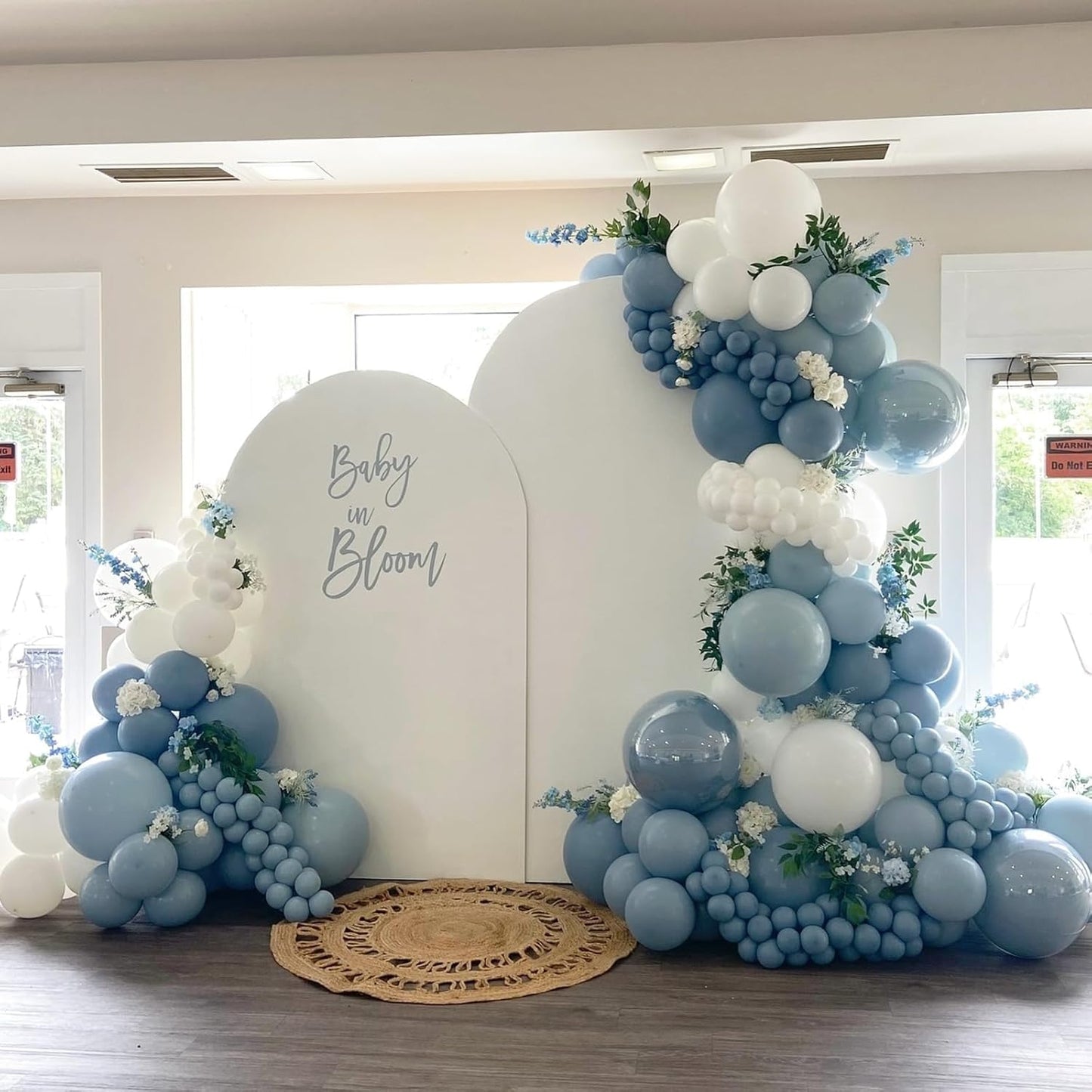 Regine Switzerland Dusty Blue Balloons - 12 Inch Slate Blue | 50 Pack for Bridal Shower & Baby Reveal
