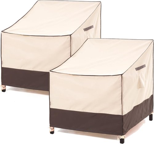 F&J Outdoors Waterproof Patio Chair Covers - Durable Deep Seat Protection | 35" W x 39" D x 36" H, 2-Pack