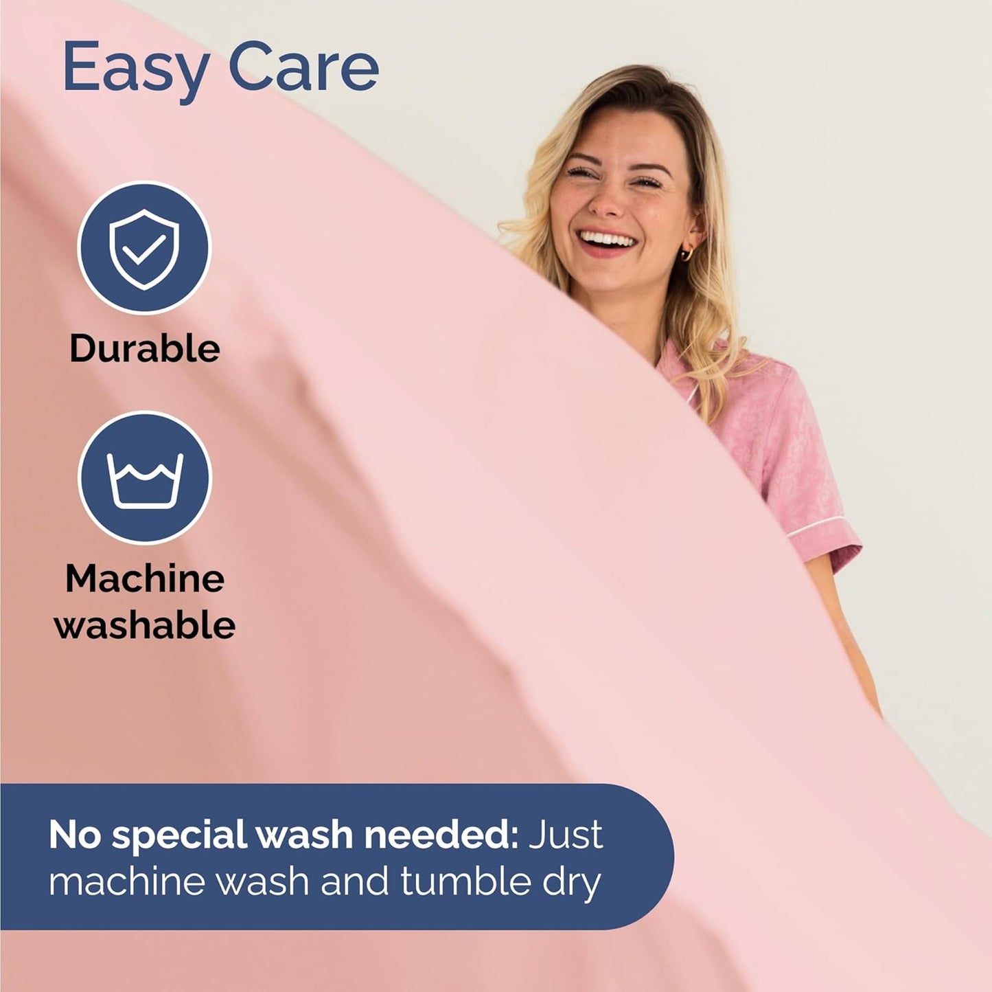 Skiennix Twin Size 3-Piece Sheet Set - Ultra-Soft Cooling Bedding - Deep Pockets, Wrinkle-Free - Baby Pink