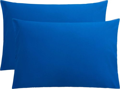 FLXXIE Pillow Cases - Soft Microfiber Queen Pillow Covers with Envelope Closure | 2-Piece Set, 20x30, Royal Blue