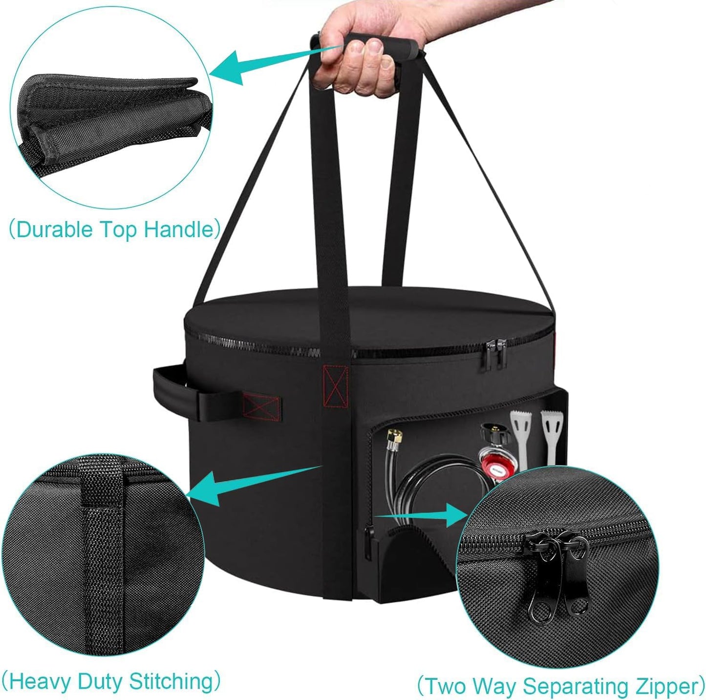 Outland Living Carrying Bag - Water-Resistant 19 Inch Portable Fire Pit Bag for Firebowl 823 & 870