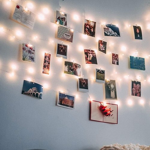17Ft LED Fairy String Lights by [Brand Name] - 50 Warm White Lights with Clear Clips for Dorm & Wedding Decor