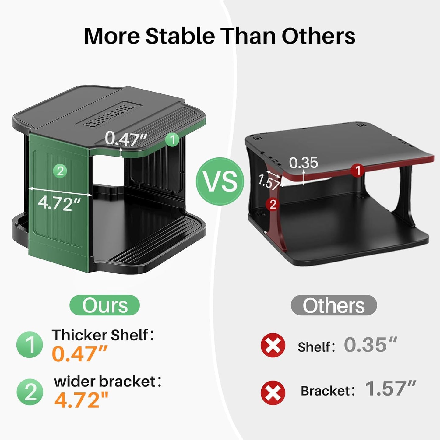 Kitstorack 10-Tier Stackable Shoe Rack - Free Standing Vertical Organizer for Small Spaces