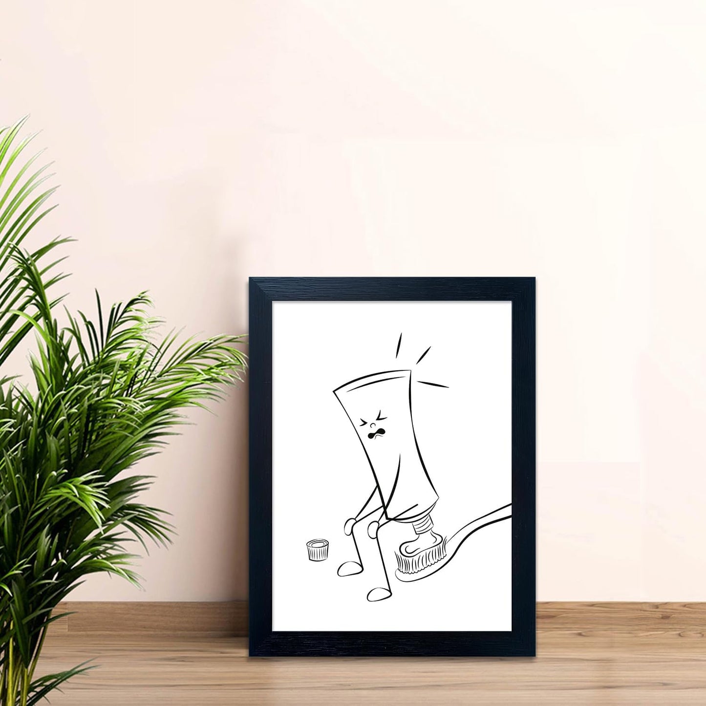 Regine Switzerland Black and White Bathroom Wall Art - Funny Toilet Canvas Print | Minimalist Decor
