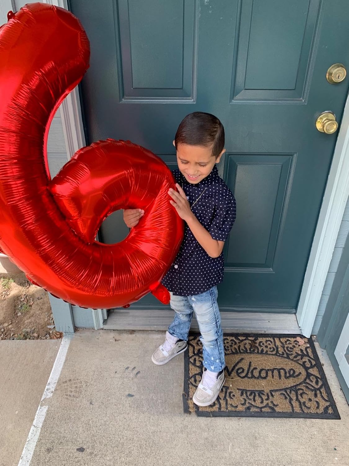 Number 6 Balloon - 40 Inch Red Birthday Decoration for 6th Birthday Celebrations | Perfect for Men & Women