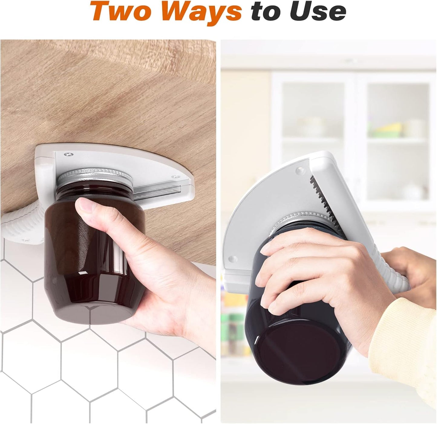 Skiennix Jar Opener - Easy Grip Dual Usage Tool for Seniors | Effortless Lid Opening for All Sizes
