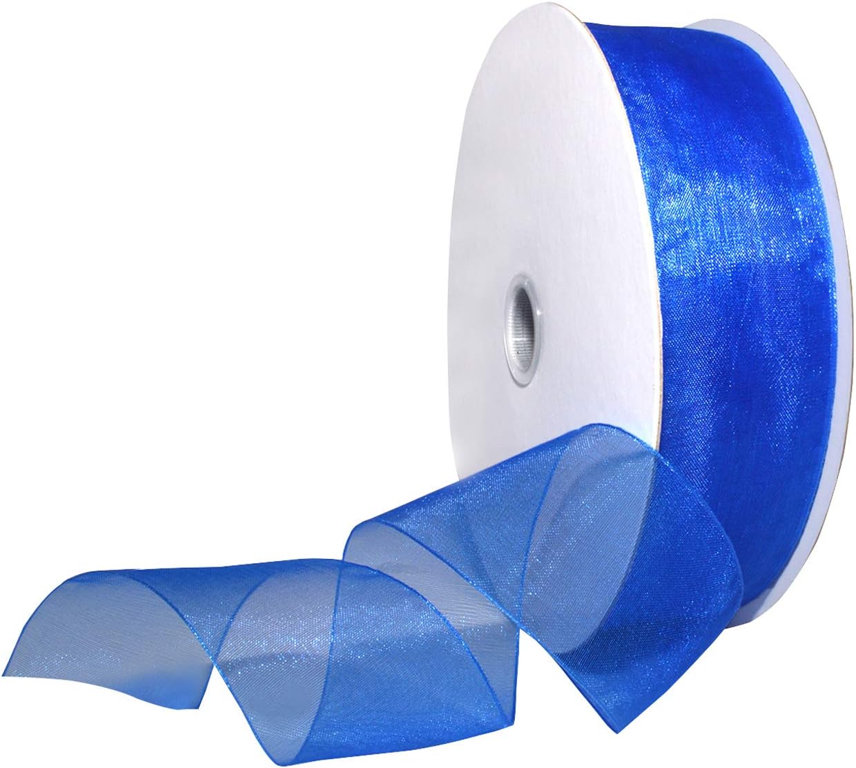 Red Organdy Nylon Ribbon - 5/8 Inch x 100 Yards | Morex 91803/100-609