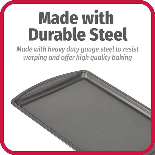 GoodCook Non-Stick Carbon Steel Baking Sheet - 9 x 13 Inch for Effortless Baking