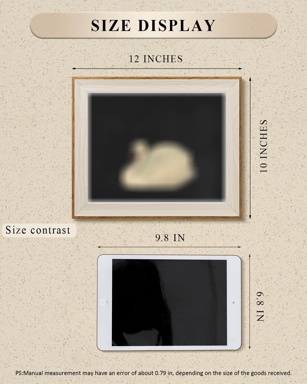 VIYYIEA Framed Wall Art - Minimalist Sketch Canvas Print for Living Room | 12L x 10W, Perfect Gift