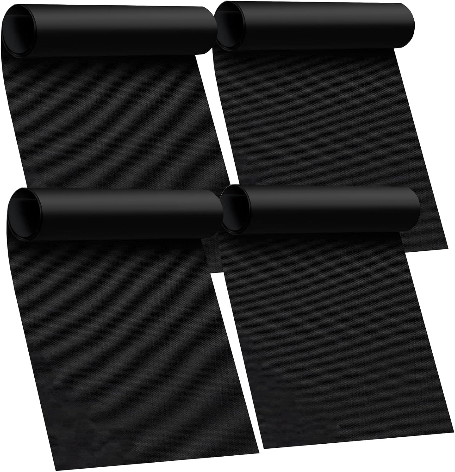 Skiennix Oven Liners - Heavy Duty 4 Pack Reusable Mats, 17"x25" for Electric & Gas Ovens | BPA & PFOA Free, Black