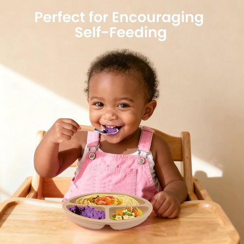 Eascrozn Toddler Utensils Set - 6 Pack Forks and Spoons with Silicone Handles | Safe 18/8 Stainless Steel, BPA Free