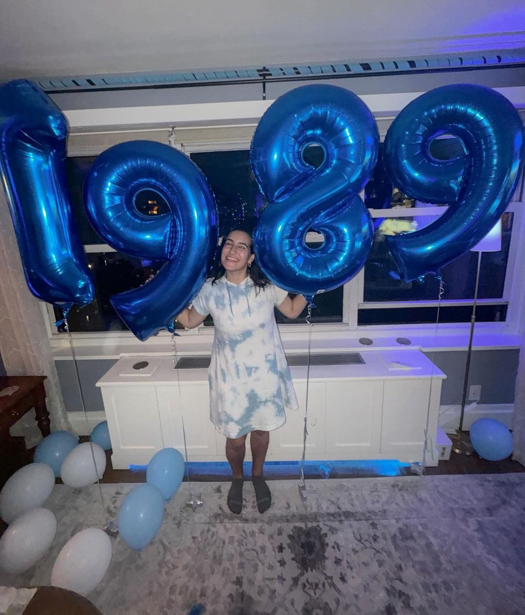 Navy Blue Number 19 Balloon 40 inch, 19 Number Balloons, 19th Navy Blue Birthday Decorations, 19 Year Old Girls Boys Blue Party Supplies