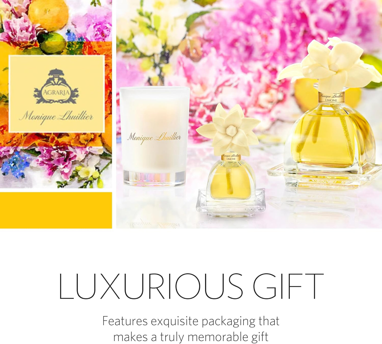 AGRARIA Scented Candles, 7 Oz, Long-Lasting Scented Candles for Home, Elegant Home Fragrance Gifts for Men and Women