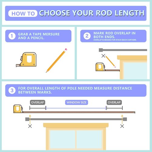 Byondeth Adjustable Curtain Rods - 16 to 200 Inches, 1 Inch Diameter, Flash Gold Aluminium Finials