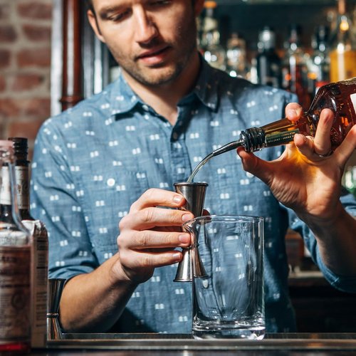 Jigger for Bartending, Cocktail Jigger 2 oz 1 oz with Measurements Inside, 304 Stainless Steel Jigger, bar Accessories, Cocktail Measuring Cup, Silver