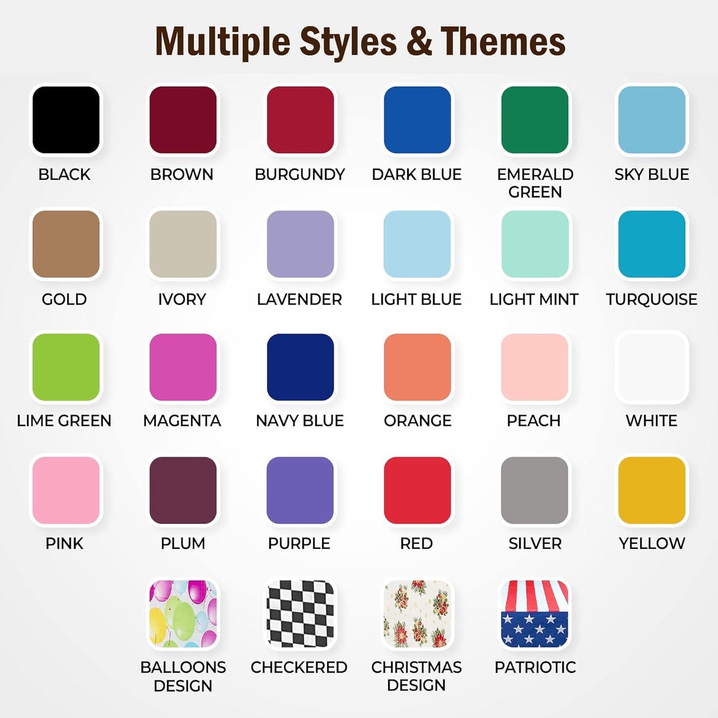 Premium Dark Green Plastic Tablecloths - 12-Pack, 54" x 108" Rectangle Covers