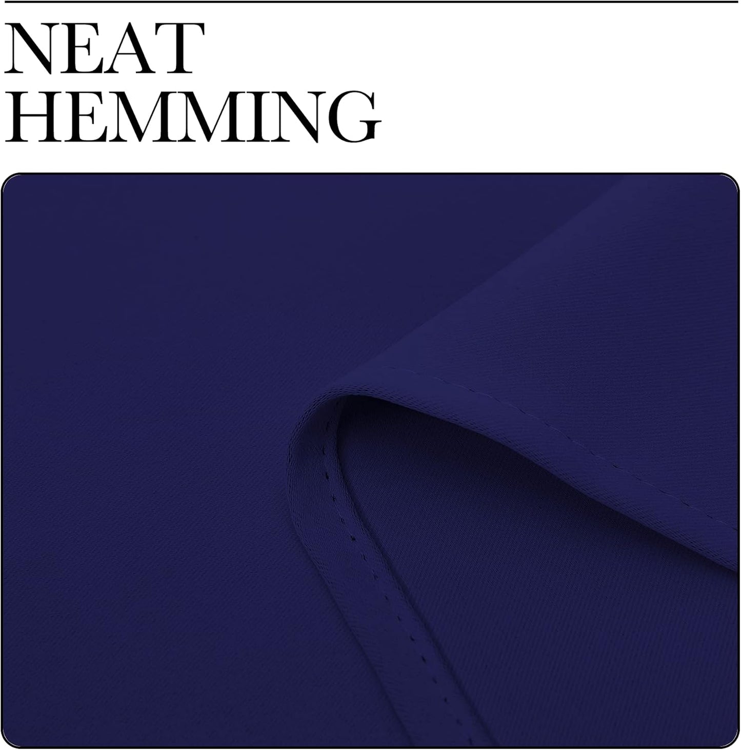 NICETOWN Navy Blue Blackout Curtains - Thermal Insulated Drapes for Small Windows | 40" Length, 2 Panels