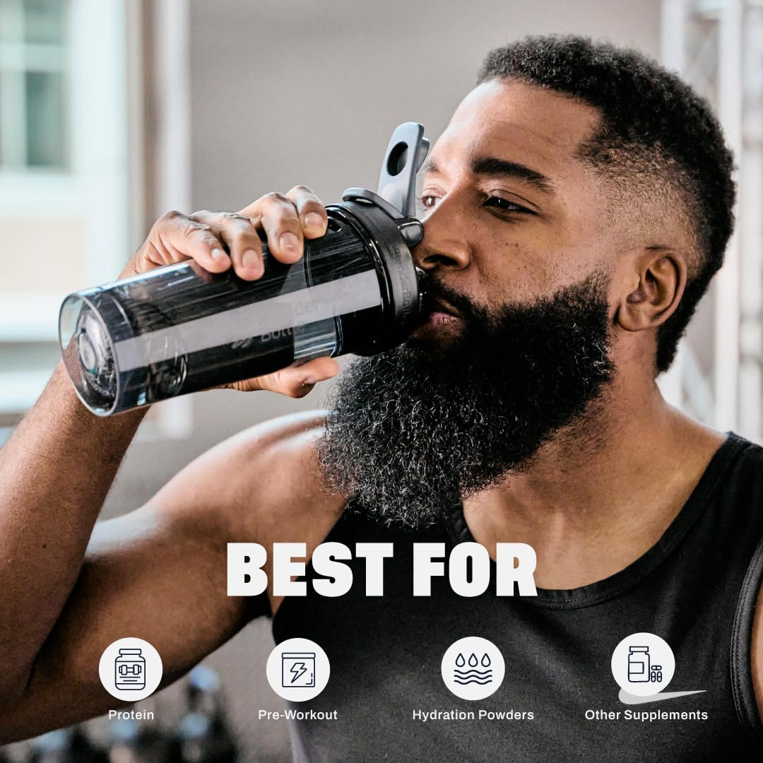 BlenderBottle Shaker Bottle Pro Series Perfect for Protein Shakes and Pre Workout, 28-Ounce, White/Blue (Los Angeles Dodgers)