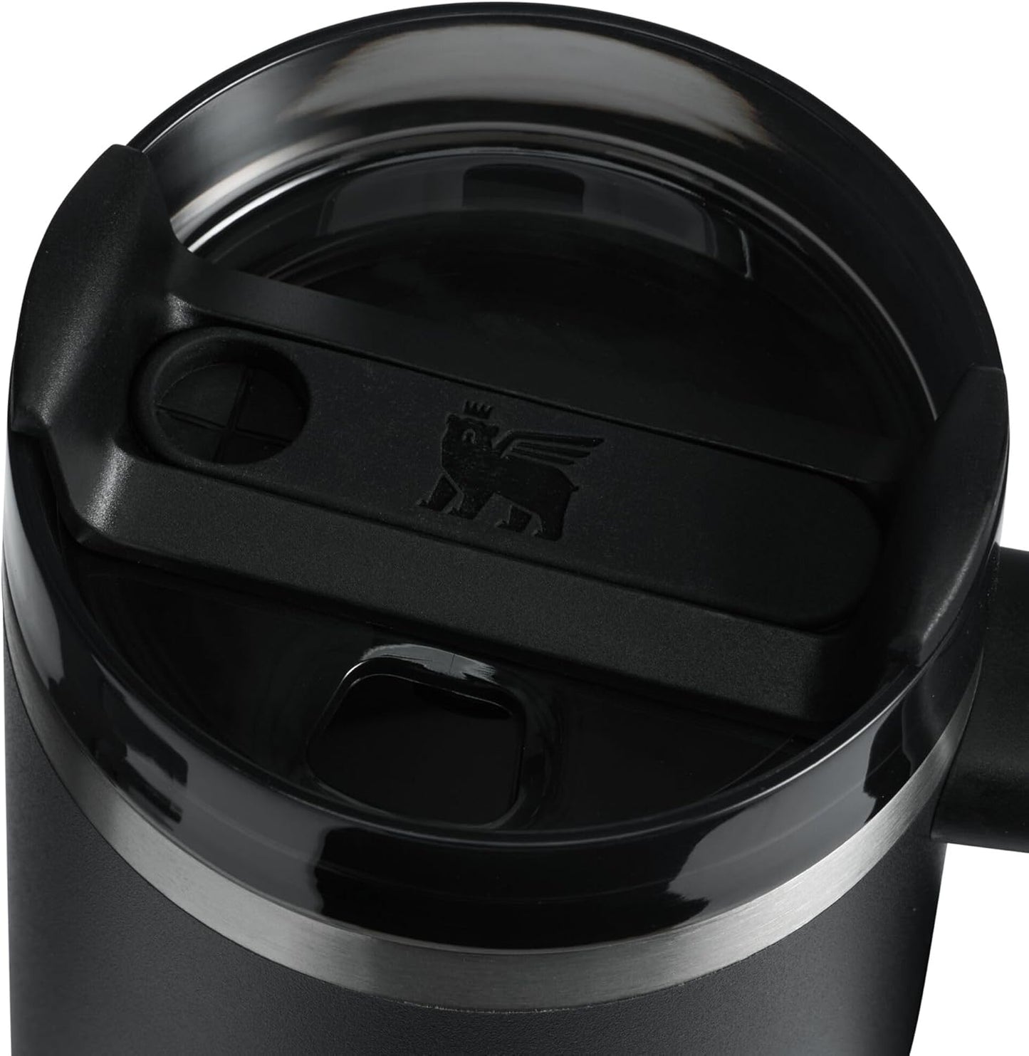 STANLEY Quencher H2.0 Tumbler - 14 oz Insulated Stainless Steel Cup with Handle & Straw | BPA-Free | Black 2.0
