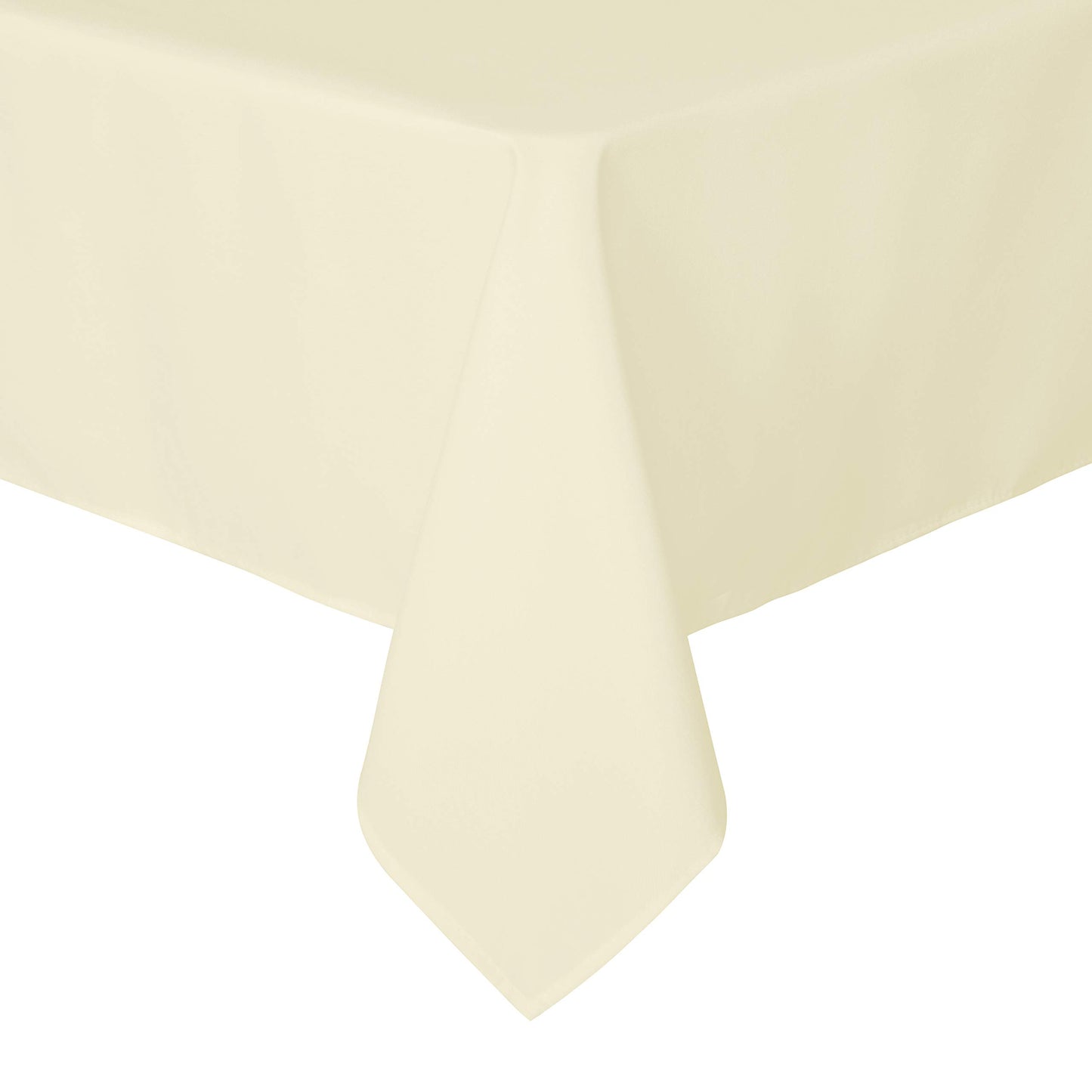 sancua Rectangle Tablecloth - 60 x 120 Inch - Stain and Wrinkle Resistant Washable Polyester Table Cloth, Decorative Fabric Table Cover for Dining Tables, Buffet Parties and Camping, Beige