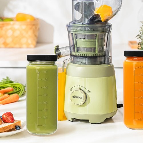 Encheng 16 oz Glass Juice Bottles with Lids,9 Pack Reusable Juicing Bottles Drinking Jars with Lids and Straws,Clear Round Smoothies Cup for Juicing,Kombucha,Water,Milk,Travel