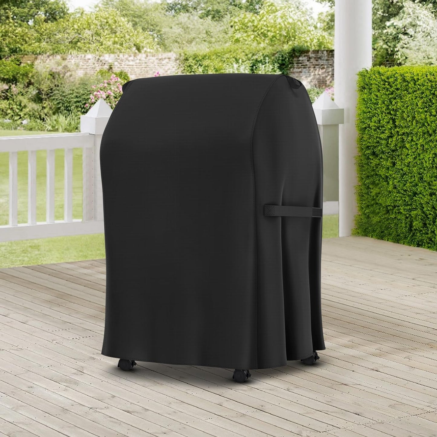 Unicook 30-Inch Grill Cover - Waterproof Vinyl & Polyester Lining for Weber Spirit 210