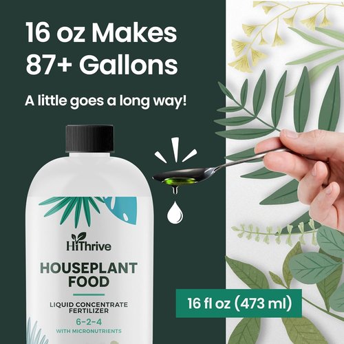 Houseplant Fertilizer by [Brand Name] - All-Purpose Indoor Plant Food, Makes 87+ Gallons, 16oz