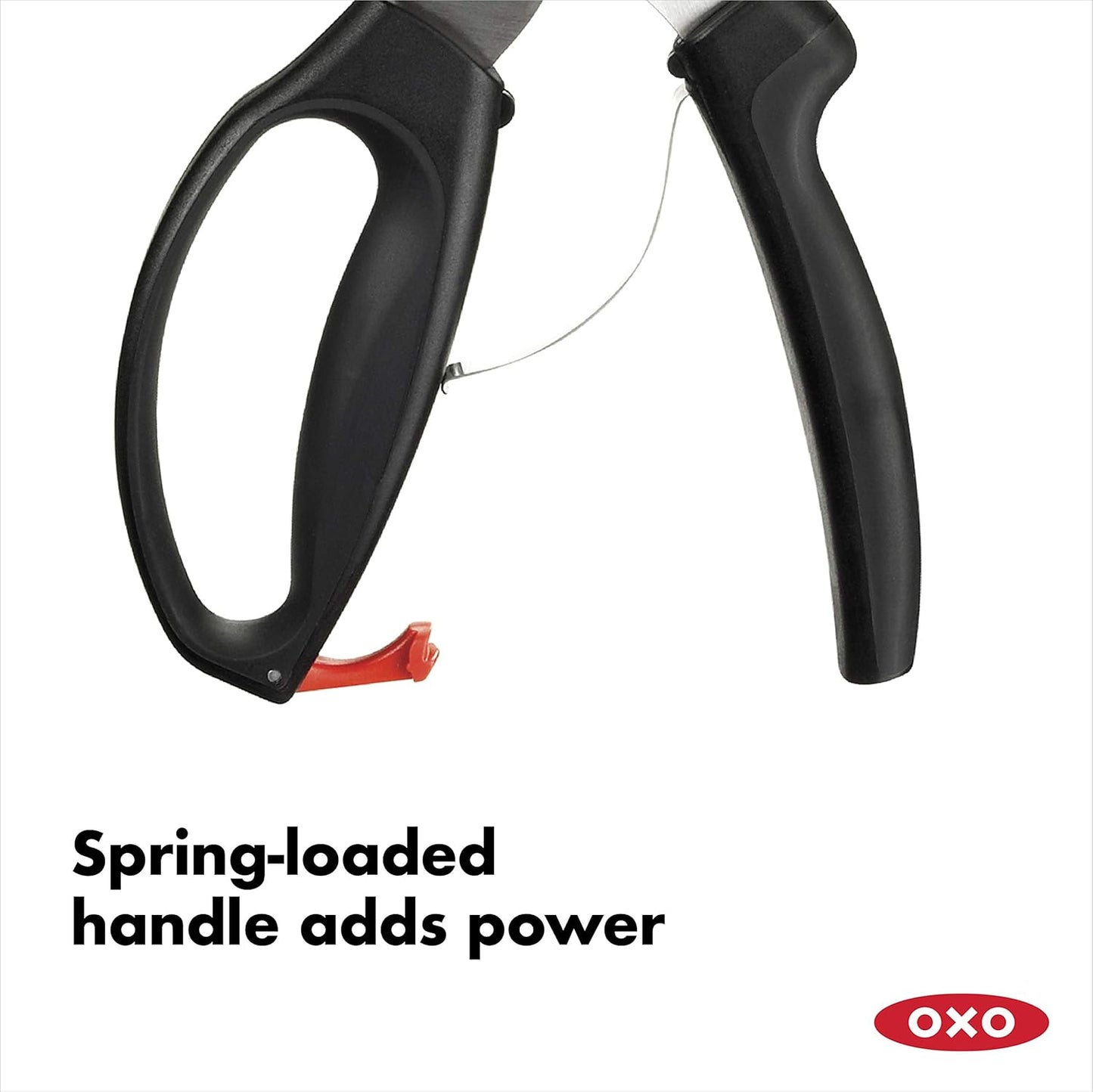 OXO Good Grips Poultry Shears - Spring-Loaded Design for Effortless Cutting | Sleek Black Finish