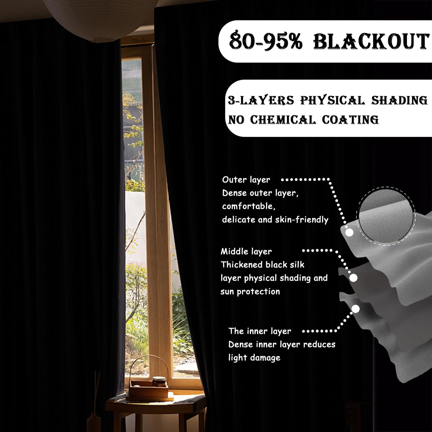 RoomDarkning Room Divider Curtains with Ceiling Track, 95% Blackout Heavy Track Ceiling Curtains Noise Reduction Privacy Curtain Track System Kits, 10 ft Wide x 9 ft Tall, Grey, 1 Panel