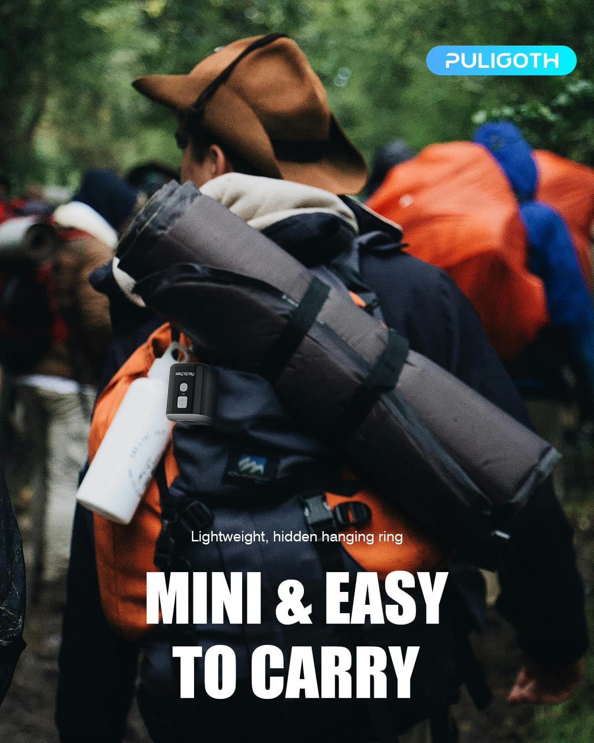 Skiennix Portable Air Pump - Mini Electric Inflatable Pump with 1600mAh Battery & Camping Light | Ideal for Air Mattresses, Pool Floats, Vacuum Storage Bags