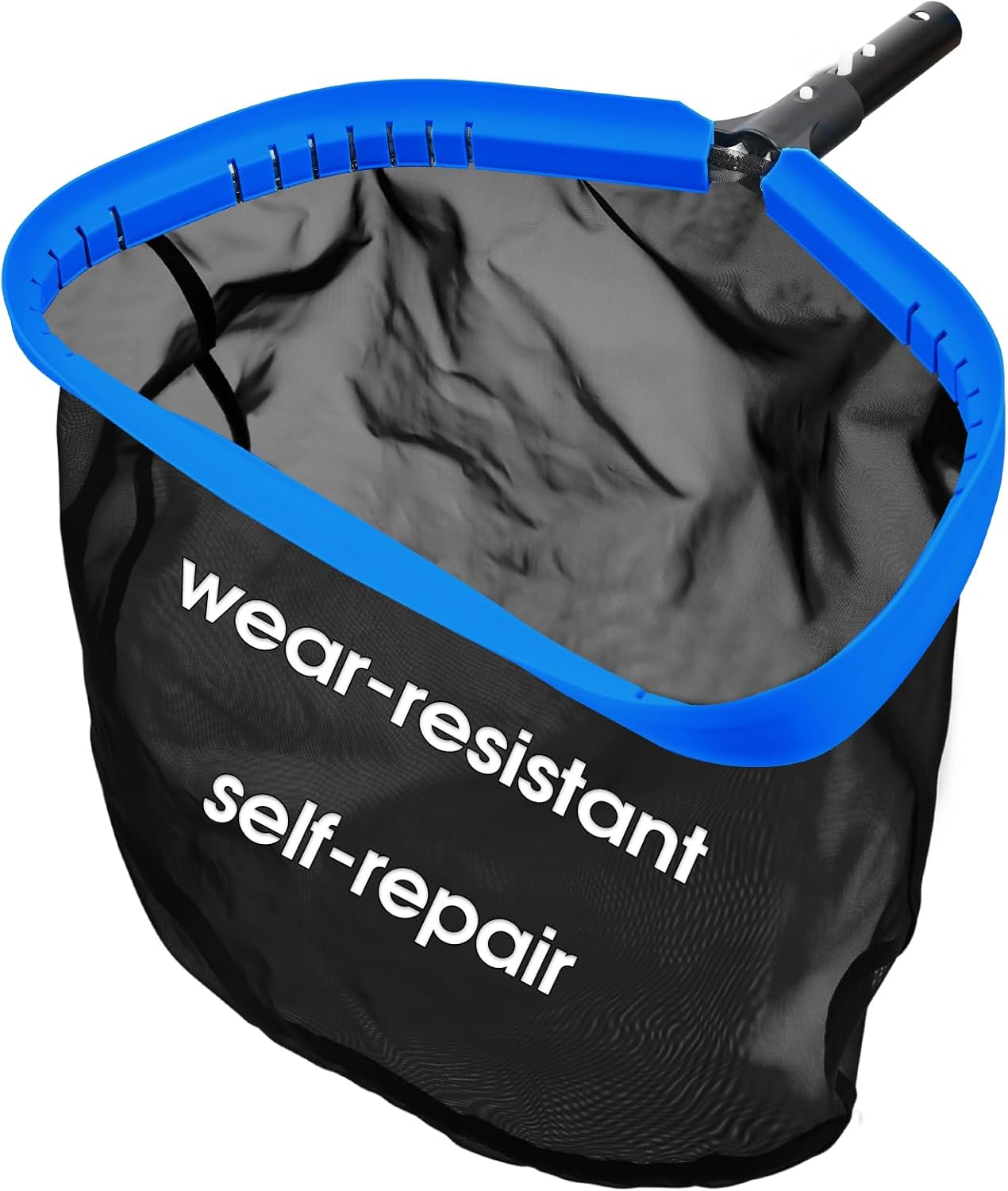 Skiennix Upgraded Self-Repair Pool Net - Heavy Duty Nylon Fine Mesh Skimmer for Above Ground & In-Ground Pools