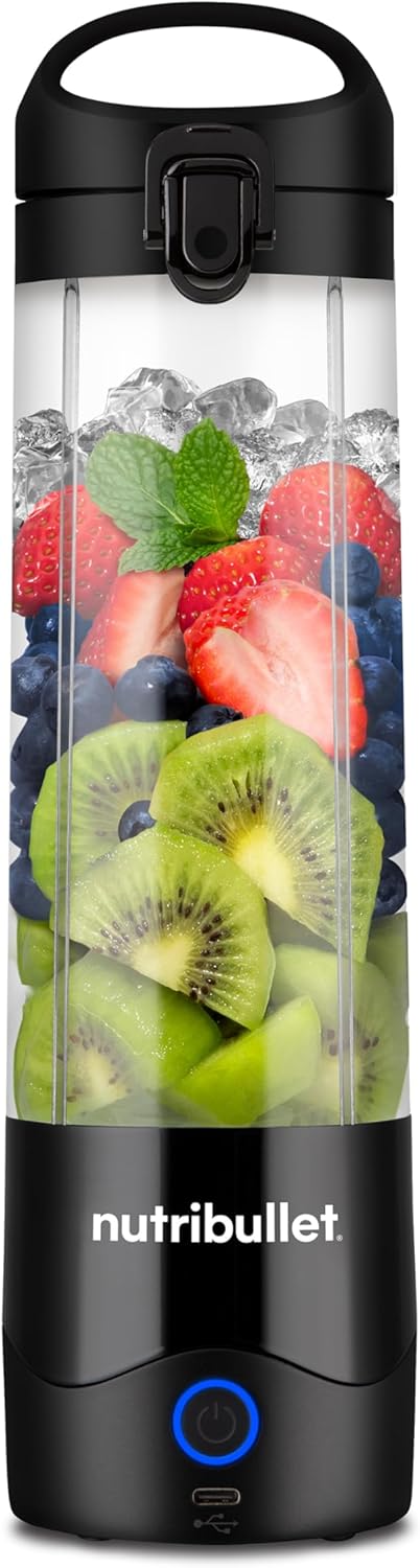 Nutribullet Portable Blender - Cordless 20oz Personal Blender | USB-C Rechargeable, Black