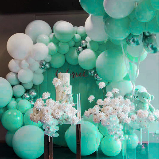 PartyWoo Teal Balloons 50 pcs 12 Inch Pastel Teal Turquoise Peppermint Mint Balloons for Graduation Gender Reveal Baby Shower Wedding Anniversary Birthday Party Decorations Mint-Q03