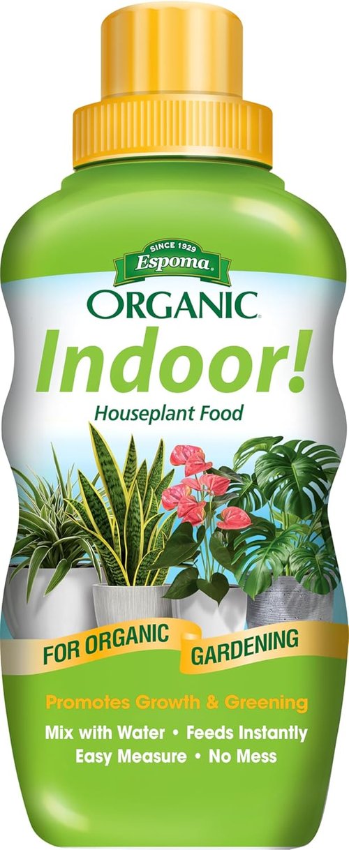 Espoma Organic Indoor Plant Food - Concentrated Fertilizer for Pothos, Fiddle Leaf Fig & More | 8 Ounce