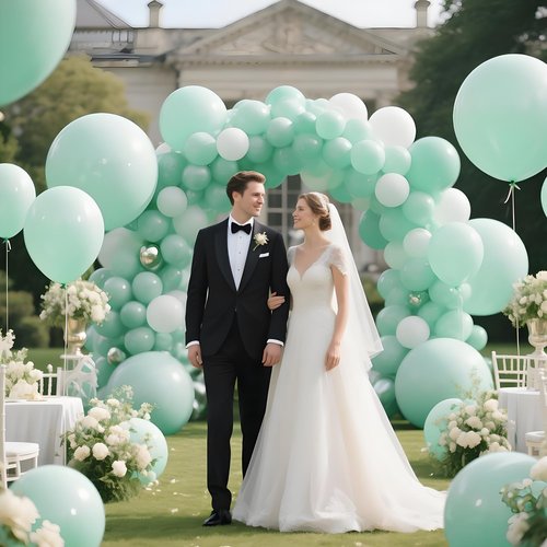 110pcs Pastel Green Balloon 12 Inch, Pastel Green Latex Balloons for Birthday Party Baby Shower Wedding(with 2 Ribbons).