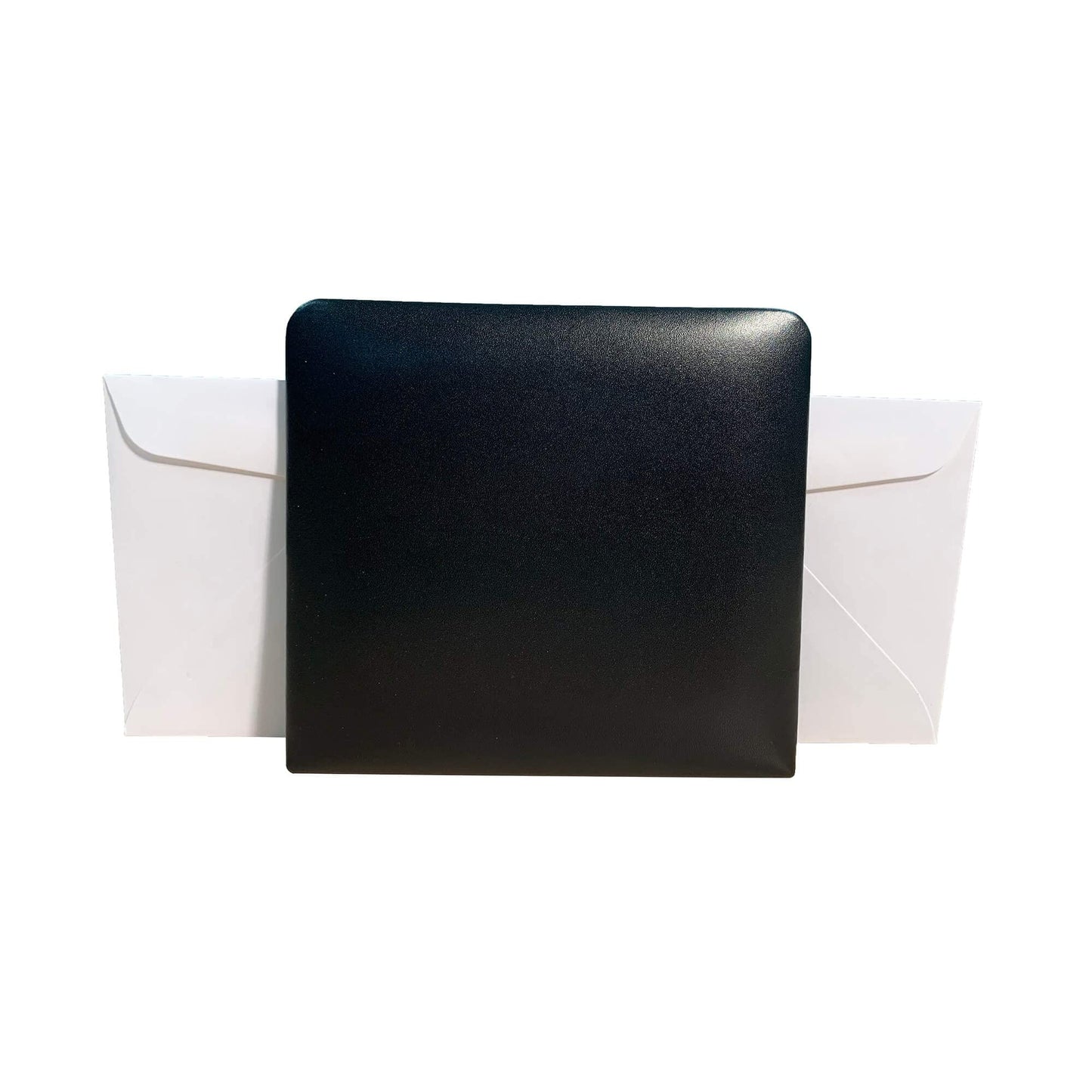 Dacasso Black Leather Letter Holder