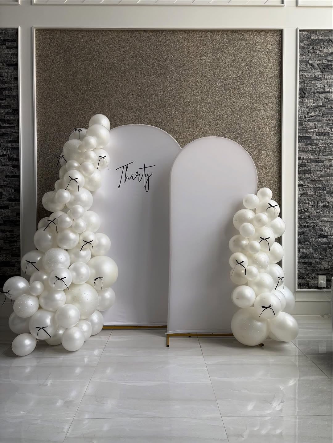 KBZVNAF Pearl White Latex Party Balloons - 50 Pack 12 inch Helium Matte White Ivory Balloons for Wedding Bridal Shower Baby Shower Birthday Party Decorations