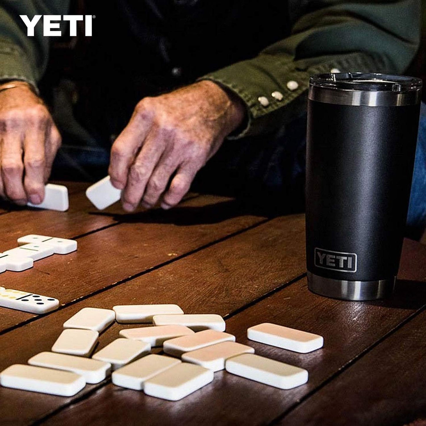 YETI Rambler 20 oz Vacuum Insulated Stainless Steel Tumbler - MagSlider Lid for Easy Drinking
