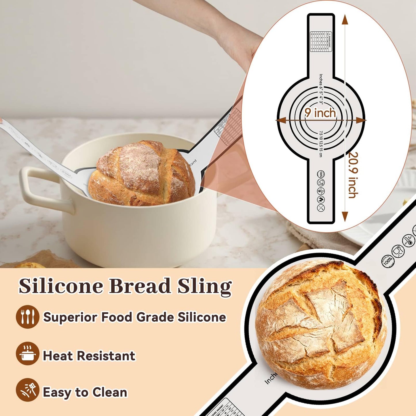 Sourdough Starter Kit,19PCS Banneton Bread Proofing Basket with Glass Sourdough Starter Jar, Sourdough Bread Baking Supplies, 9'' Round Bread Proofing Basket, for Bread Making Baking Fermentation