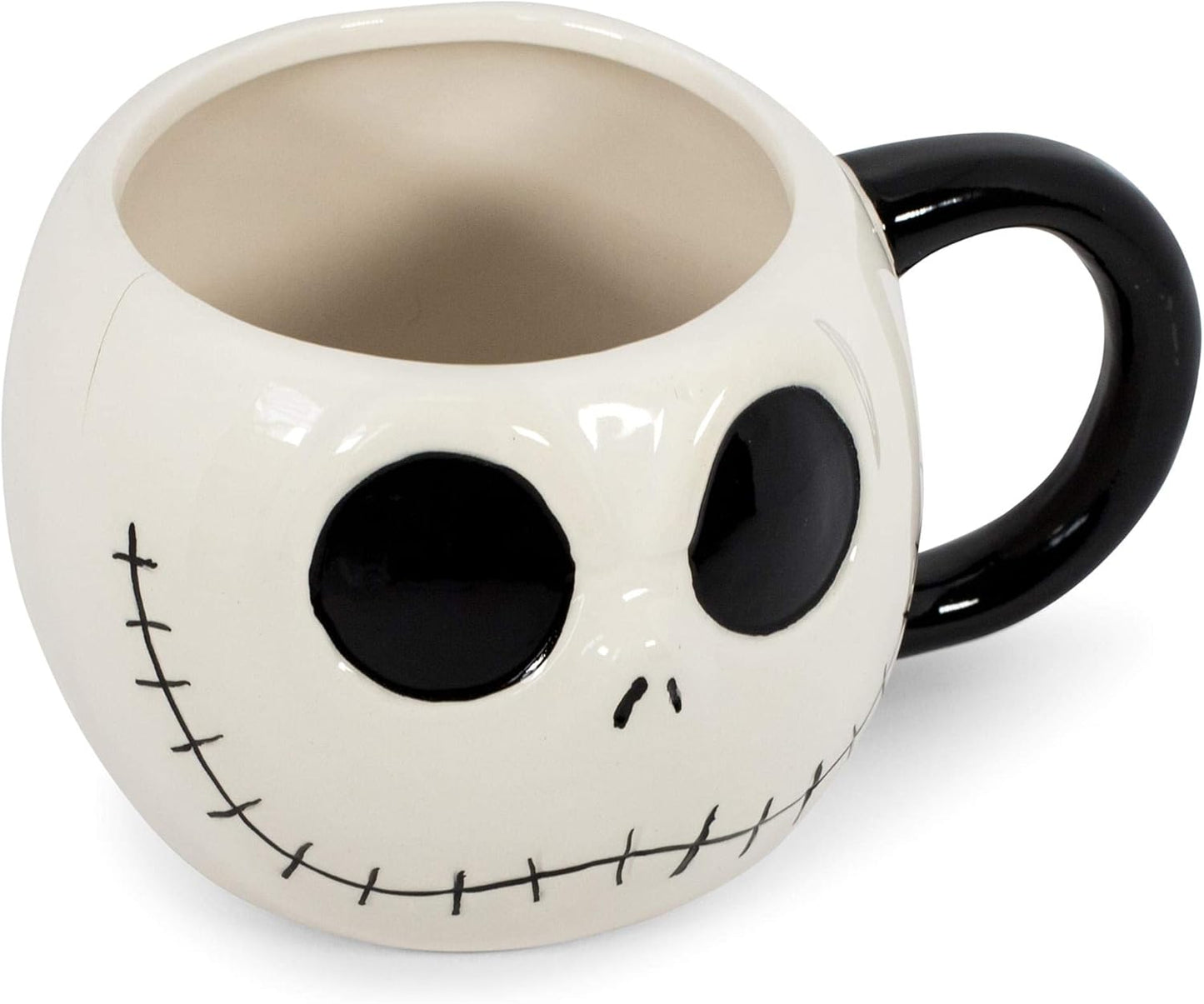 Nightmare Before Christmas Jack Skellington 20-Ounce Coffee Mug - Oversized Ceramic Drinkware for Hot & Cold Beverages