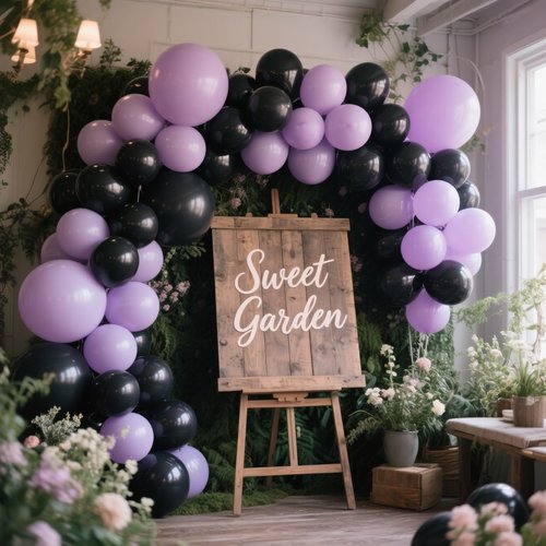 Black Balloons 100 Pack - 12 Inch Matte Latex Helium-Ready for Elegant Birthday & Wedding Decor
