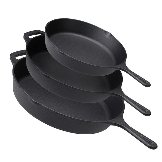 Z GRILLS Cast Iron Skillets, Pre-Seasoned Cast Iron Frying Pan for Cooking & Grill, Stovetop, Camping Firepit, Induction, Oven Safe Cookware, 10 Inch