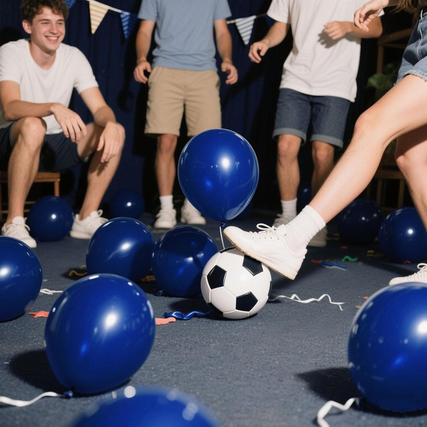Skiennix Navy Blue Latex Balloons - 12-Inch Round | 100 Pack for Wedding & Birthday Decorations