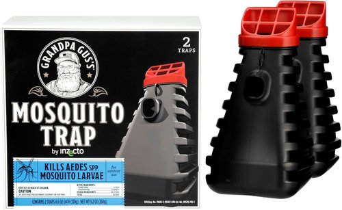 Grandpa Gus's Mosquito Trap - Water-Activated Bug Killer for Backyard & Patio | 2 Pack, 1,500 Sq Ft Coverage