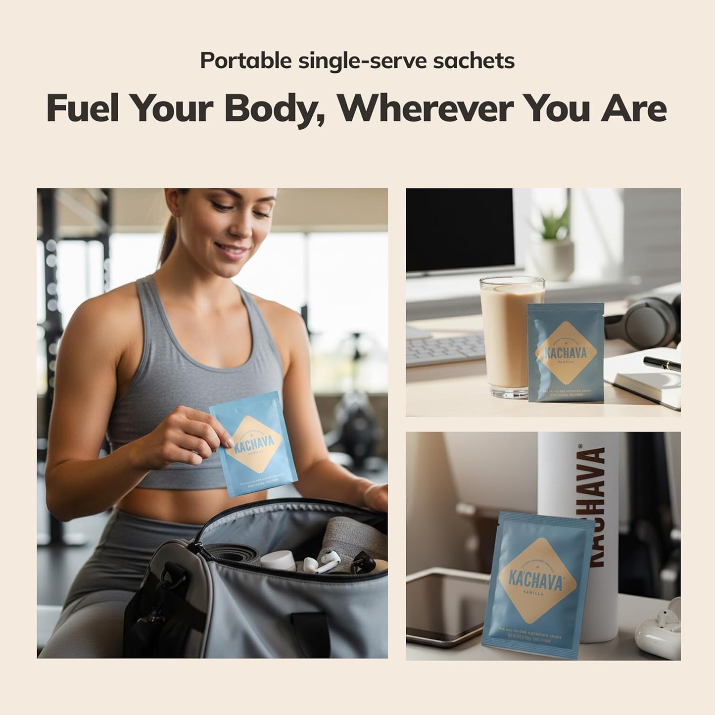 Ka’Chava Whole Body Meal Shake - Vanilla Vegan Protein Powder with 85+ Superfoods & Probiotics | 5 Sachets