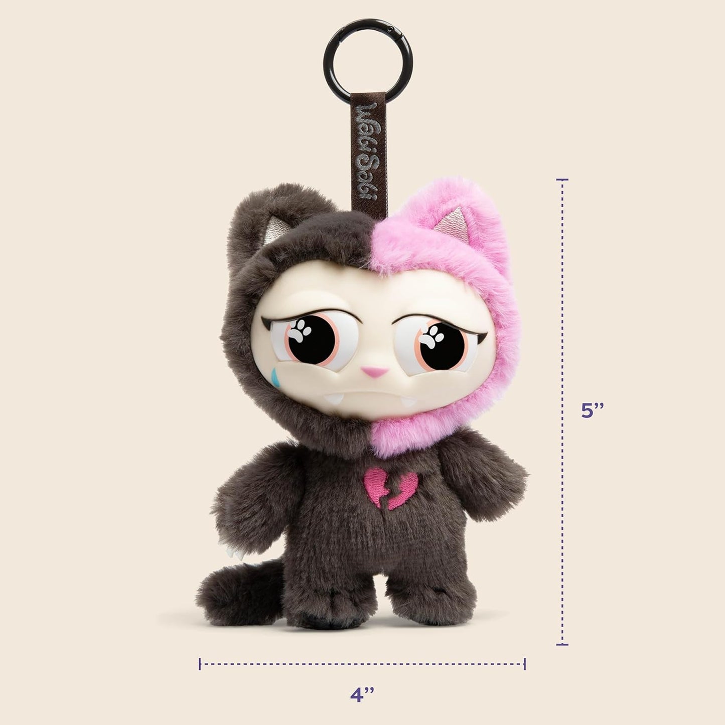 Relatable WabiSabi Kitty Club Blind Box - Soft Collectible Plush Keychain Figures for Kids & Teens | Includes 1 Mystery Plush